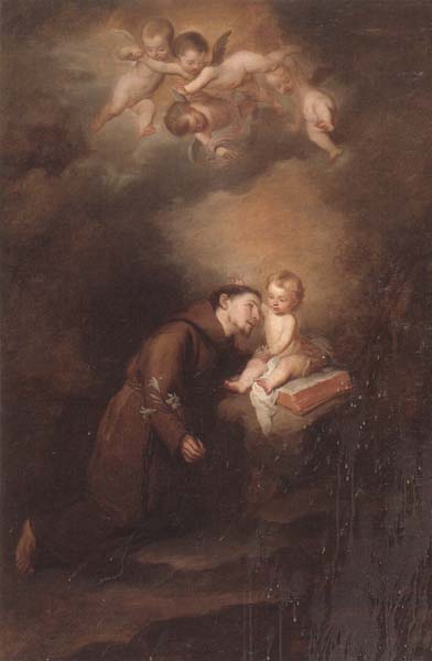 The Christ child appearing to saint anthony of padua